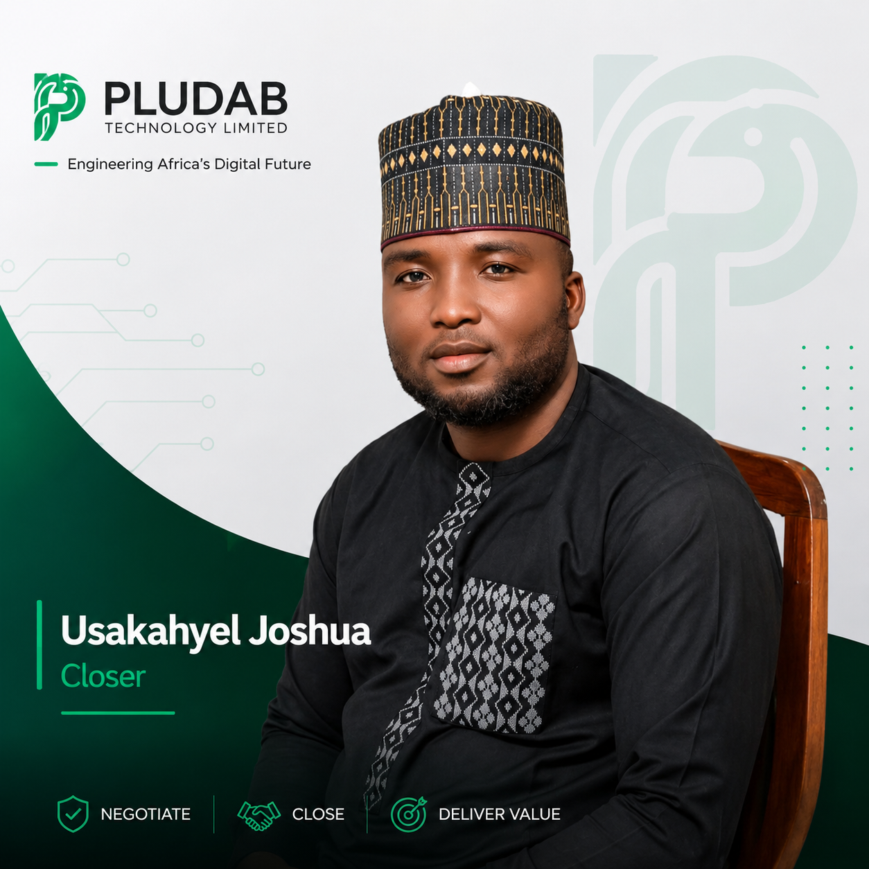 Usakahyel Joshua, Closer at PLUDAB Technology Limited