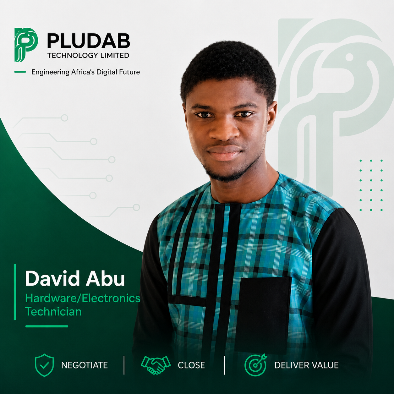 David Abu, Hardware / Electronics Technician at PLUDAB Technology Limited